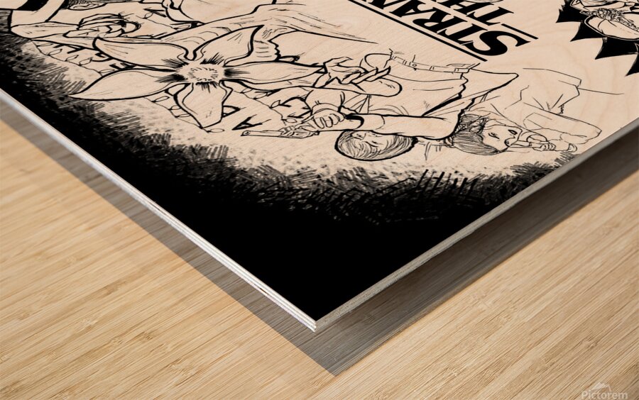 Stranger Things Wood print