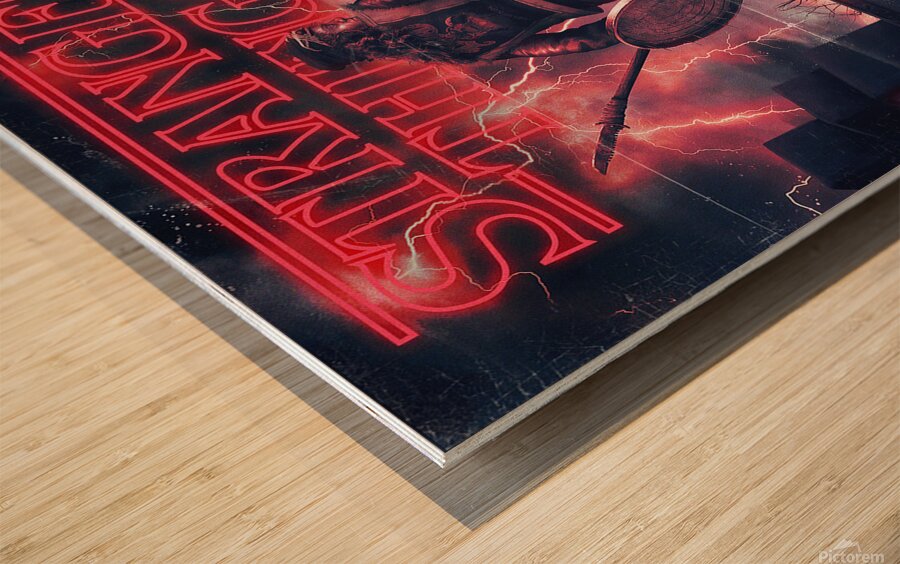 Stranger Things Wood print
