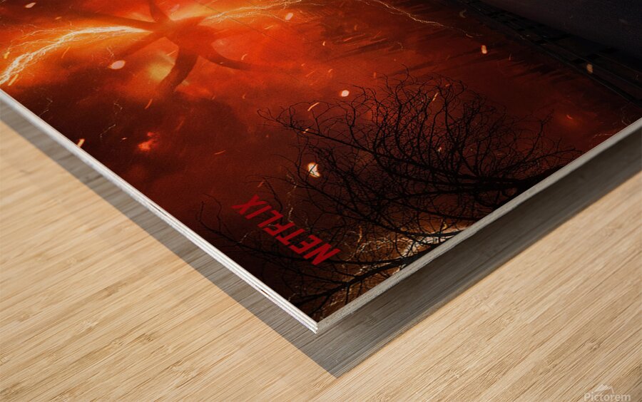 Stranger Things Wood print