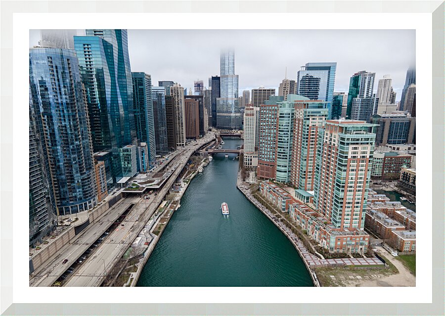 Chicago River Picture Frame print