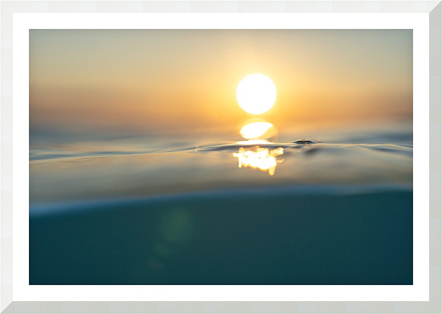 Half water glow Picture Frame print