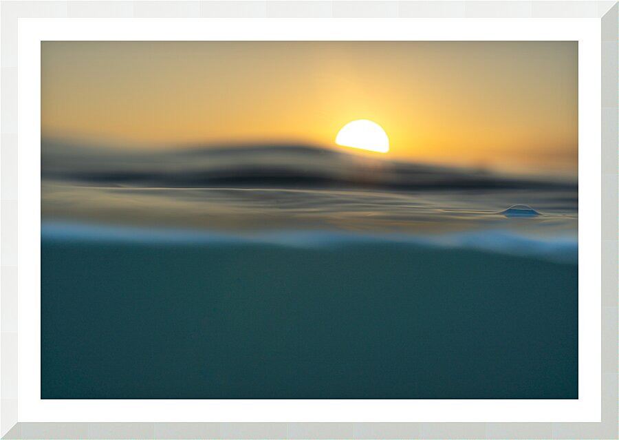 Half water sun Picture Frame print