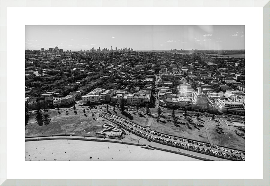 Bondi City view Picture Frame print