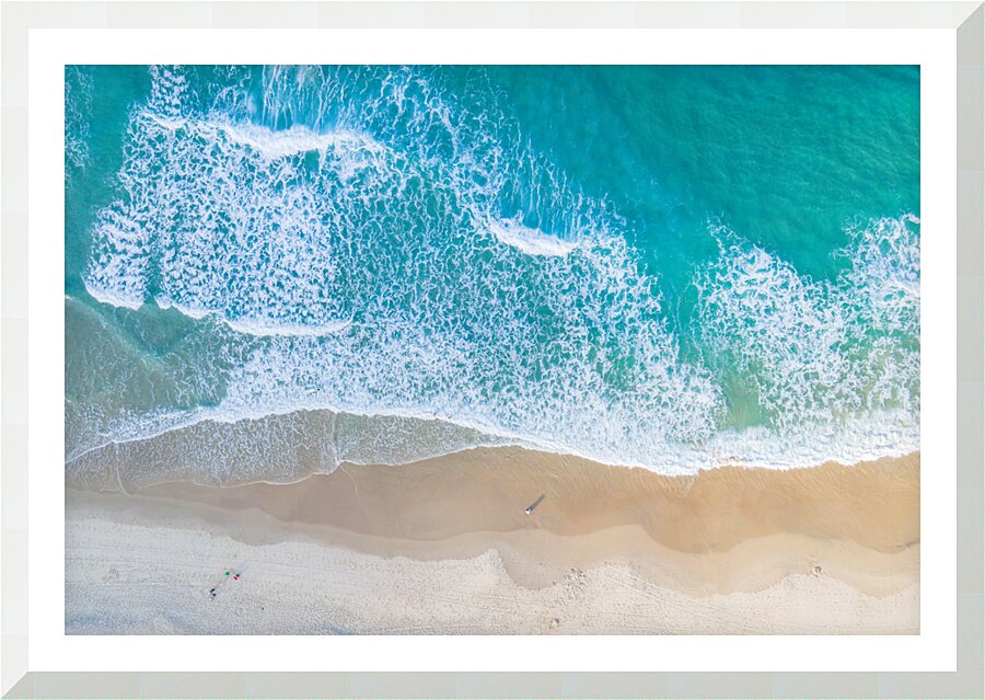 Sand Sea Foam Picture Frame print