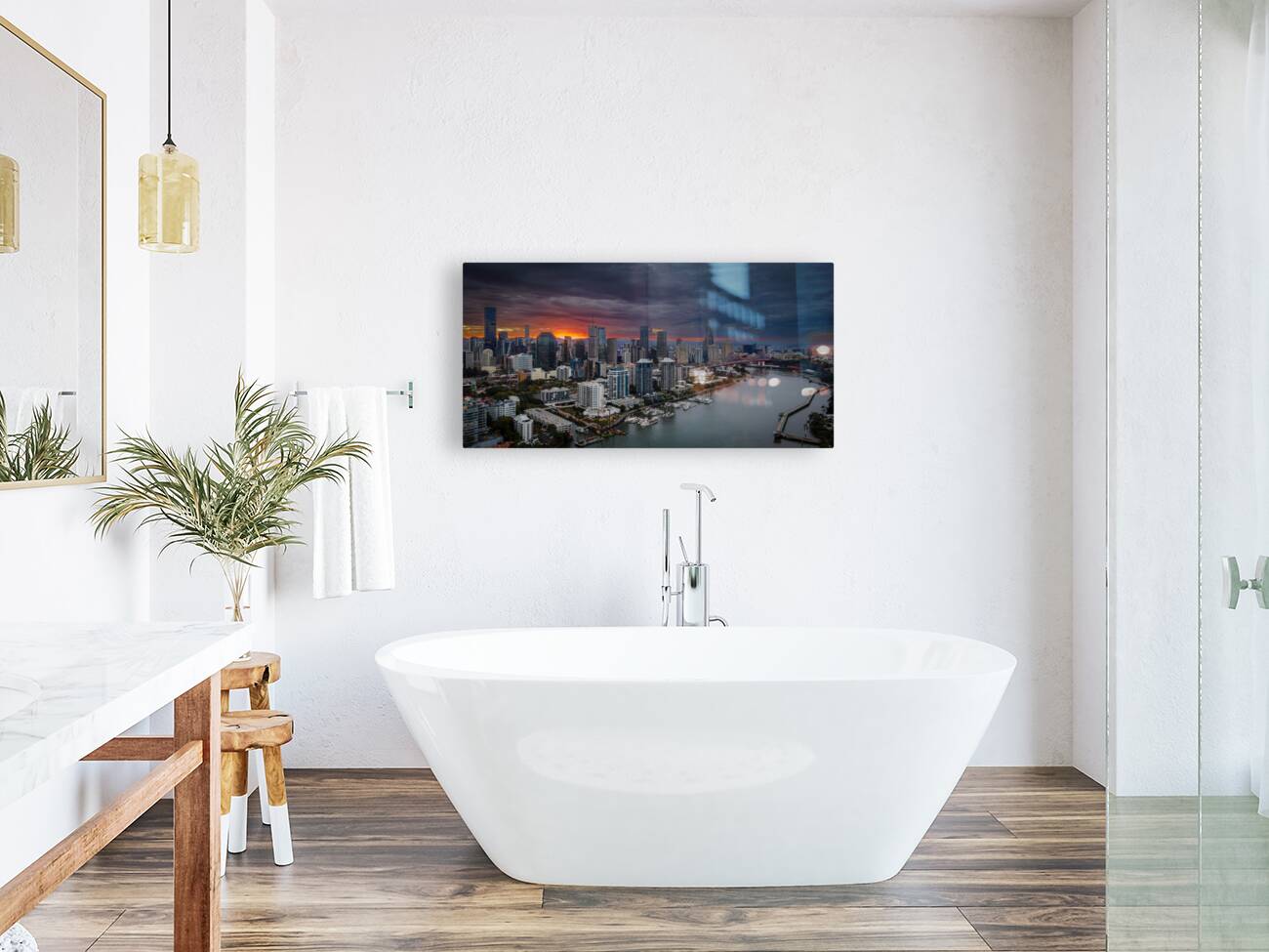 Brisbane River Sunset Reproduction