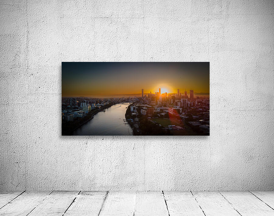 Brisbane River Sunrise Wall Preview