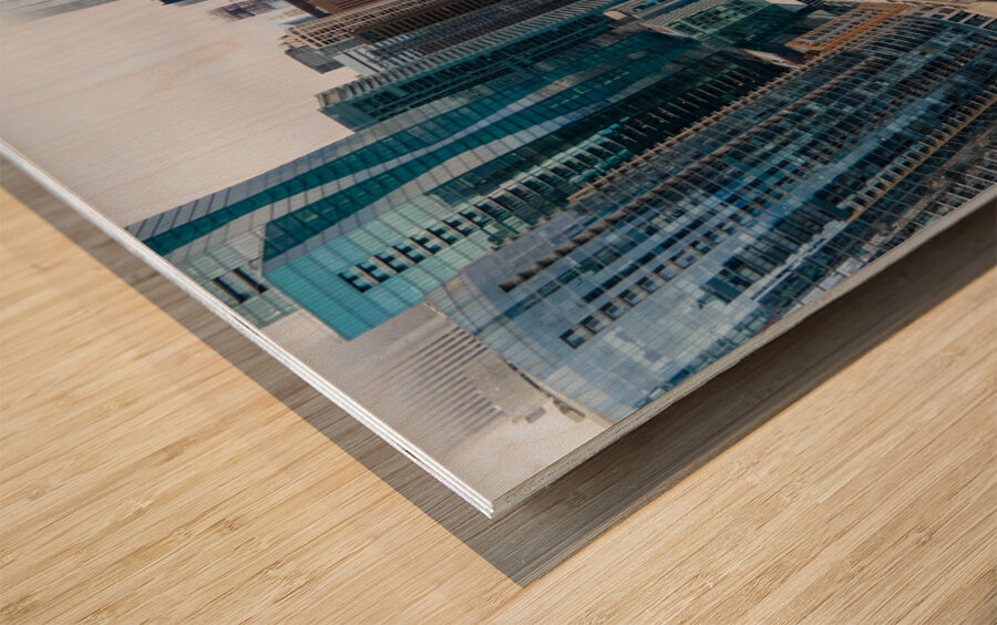 Chicago River Wood print