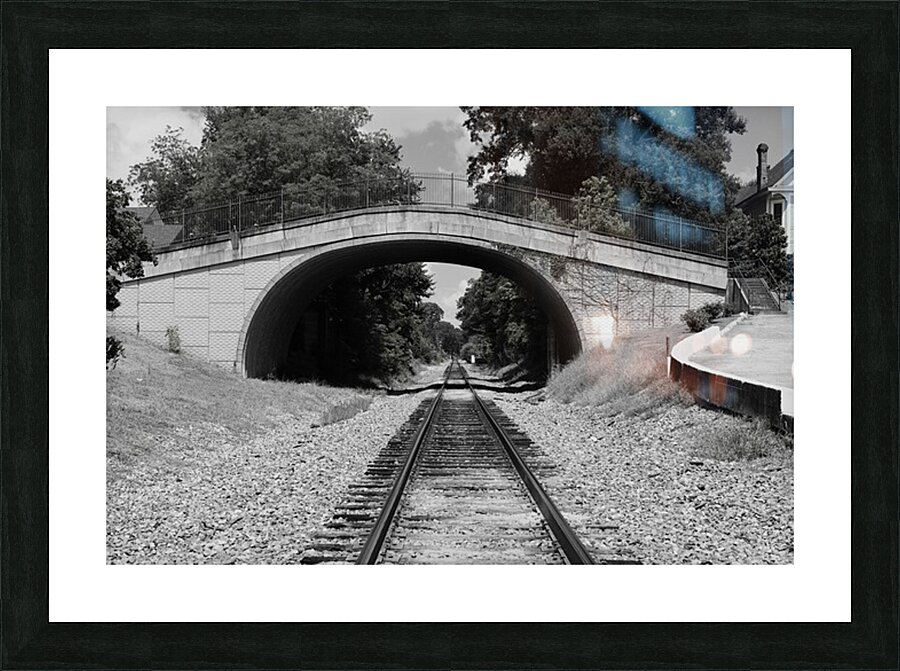 Bridge over the Tracks. Picture Frame print