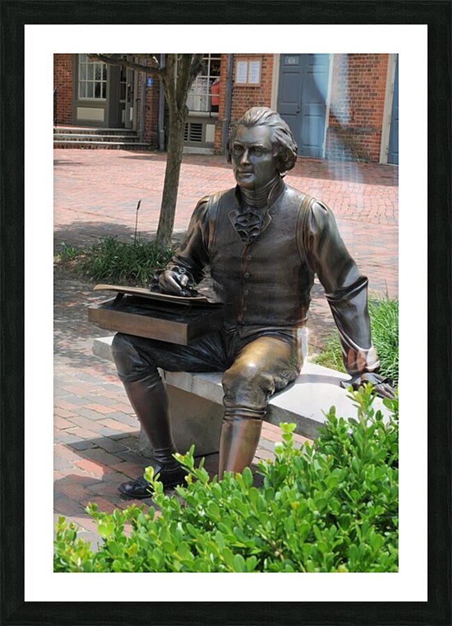 Thomas Jefferson Statue. Picture Frame print