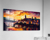 Pontedeume Spain Sunset Acrylic Print