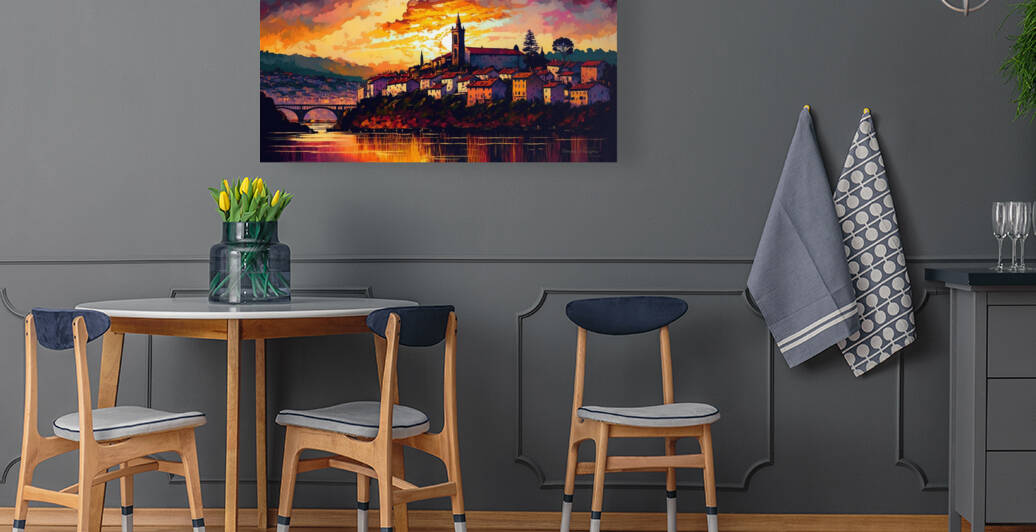Pontedeume Spain Sunset by Tarpa Designs