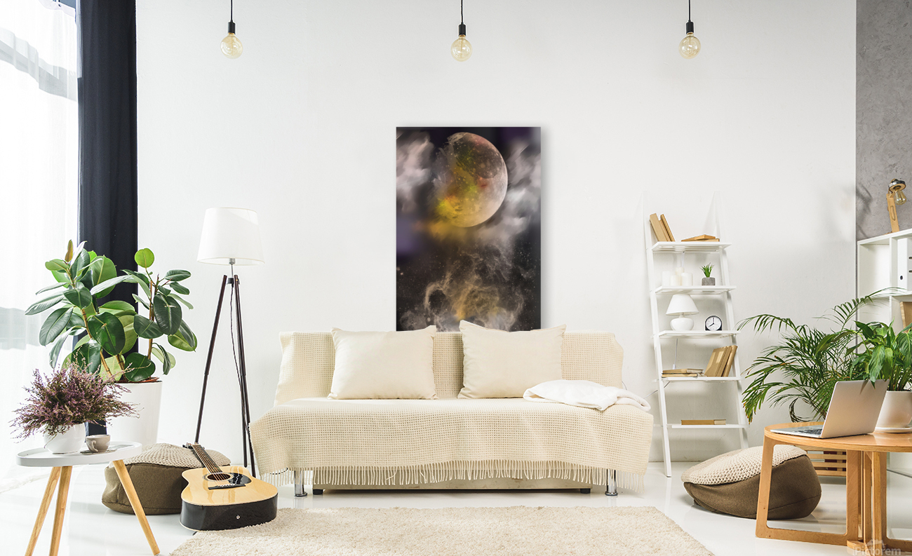 Lune eclairee Reproduction