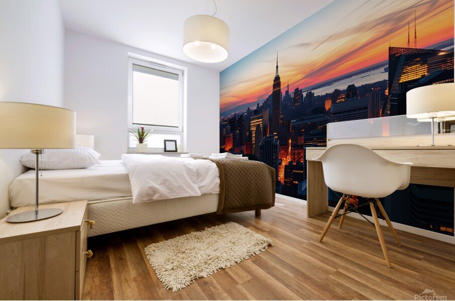 Skyline Ablaze Mural print