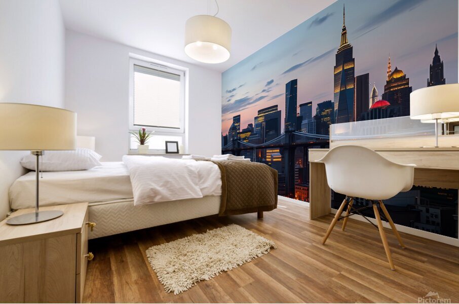 Twilight Over Manhattan Mural print
