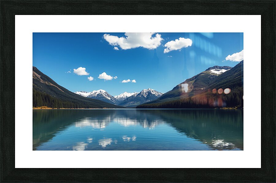 Alpine Mirror Picture Frame print