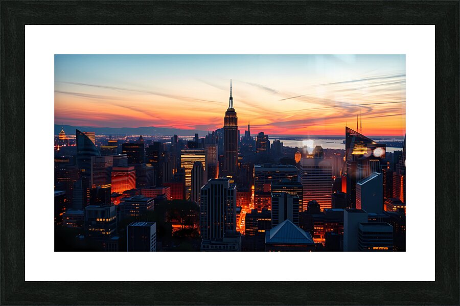 Skyline Ablaze Picture Frame print