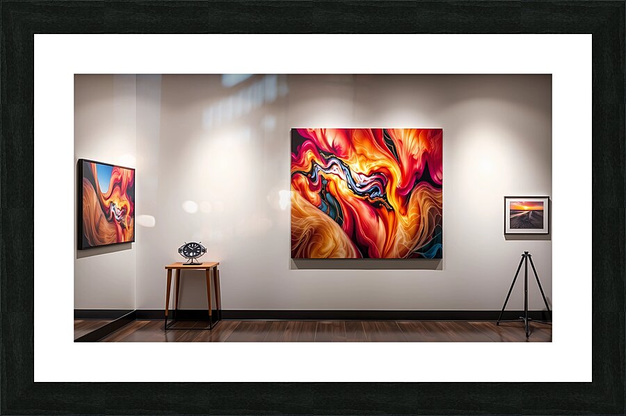 Vibrant Gallery Showcase Picture Frame print