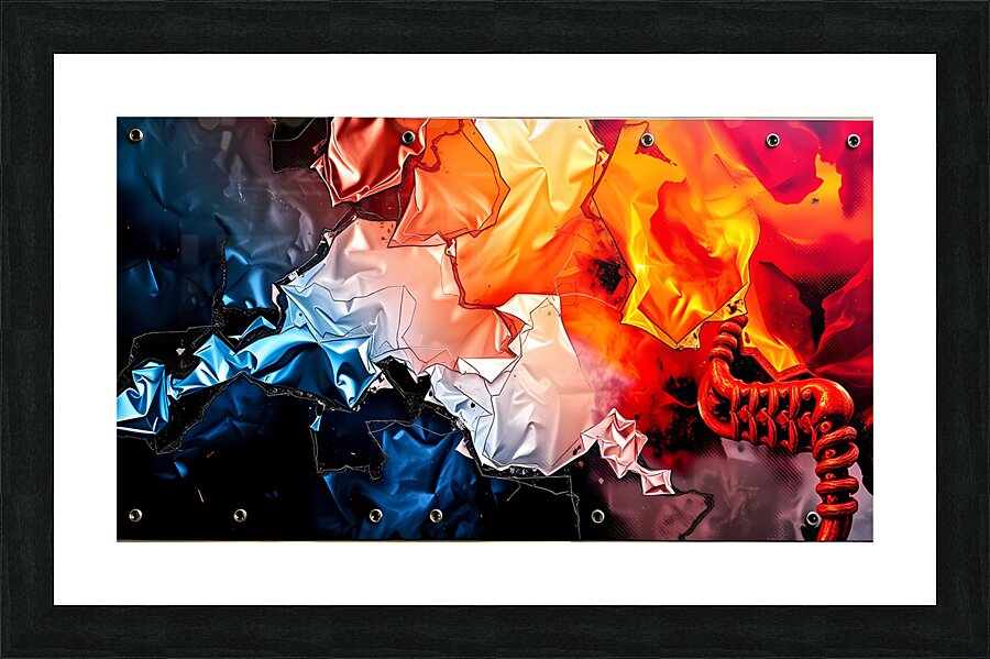 Chromatic Convergence Picture Frame print