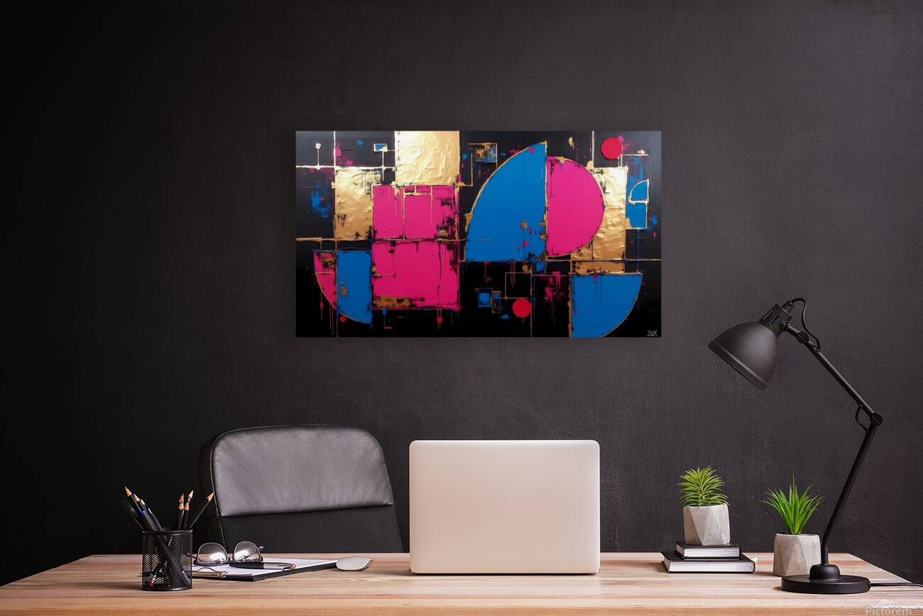 Electrified Geometric Abstraction Reproduction