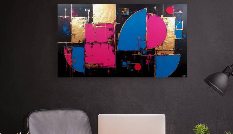 Electrified Geometric Abstraction by Dosup