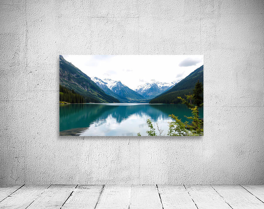 Serene Alpine Reflection Wall Preview