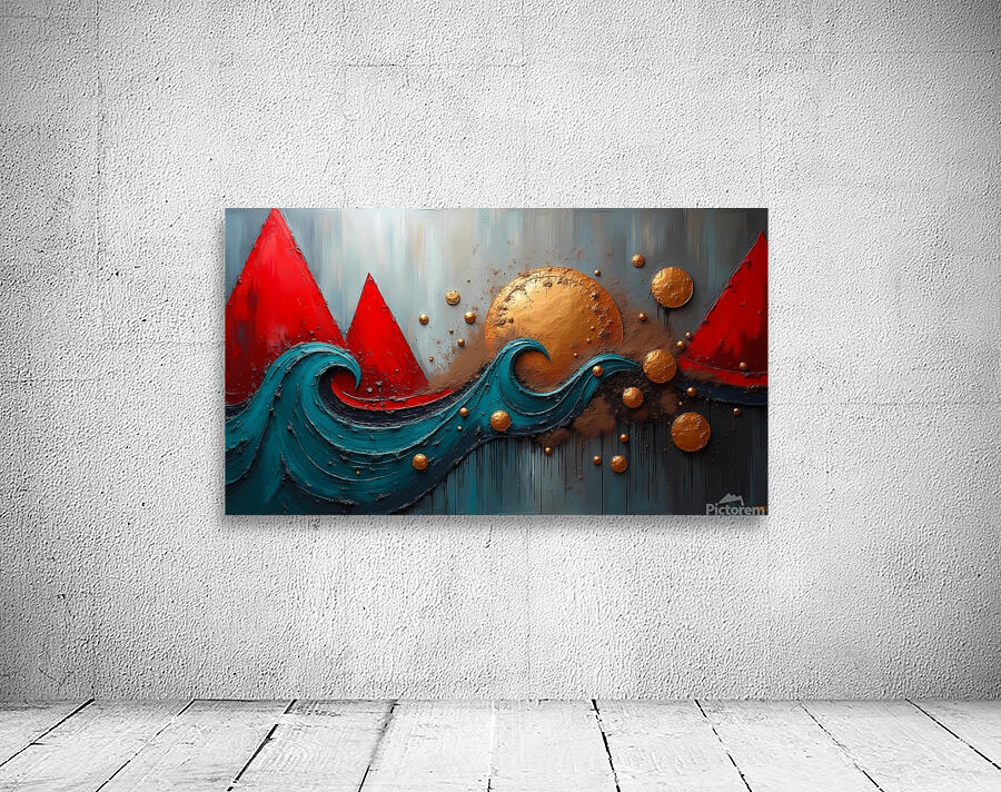 Electrified Geometric Abstraction Wall Preview