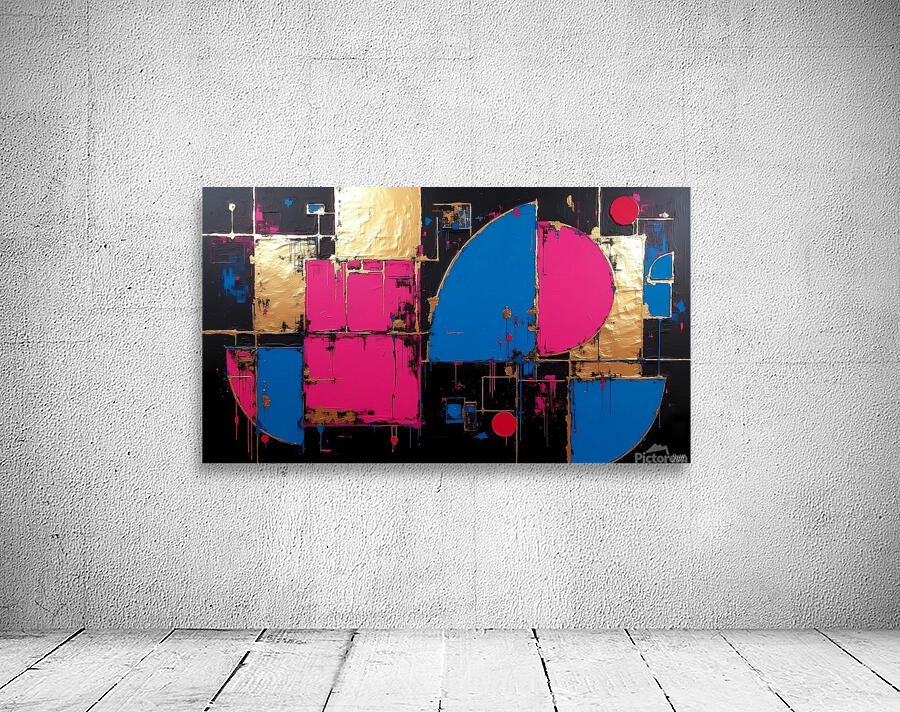 Electrified Geometric Abstraction Wall Preview