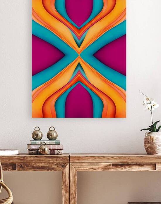 Colorful Geometric Abstract Wall Art – Modern Canvas Decor for Living Room by El moustapha