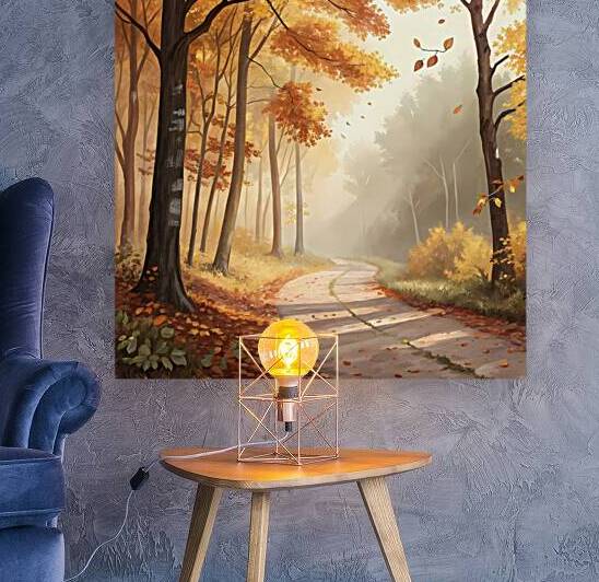 Golden Autumn Path by El moustapha