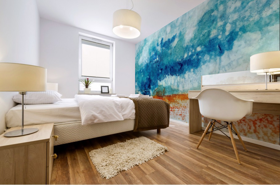 Storm Impression from the seaside Mural print