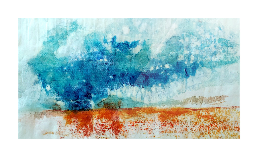 Storm Impression from the seaside Picture Frame print