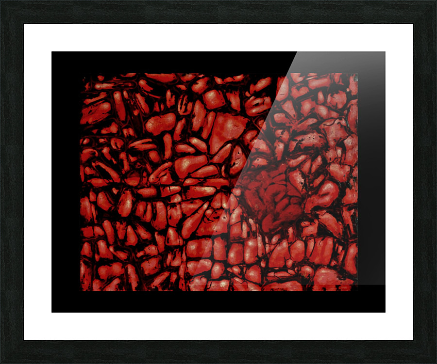 Biomorphic abstraction Picture Frame print