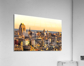 Genoa cityscape at sunset Acrylic Print
