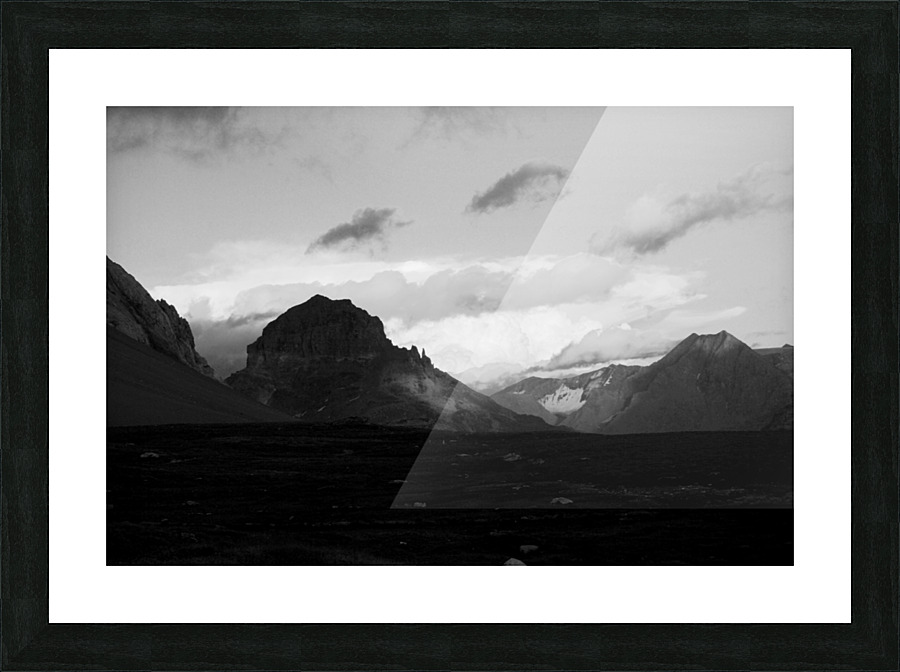 Black and white landscape Picture Frame print