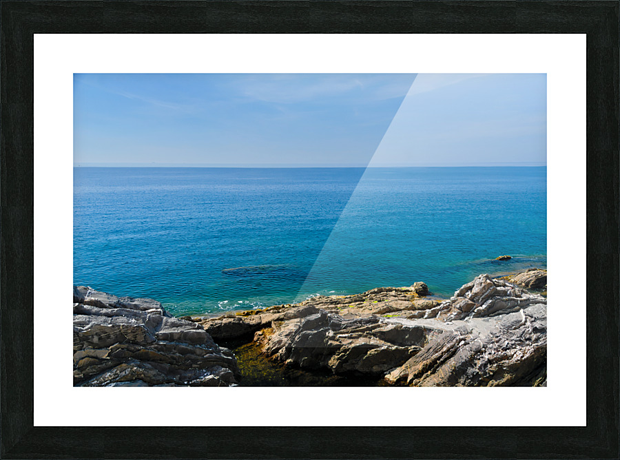 Liguria seascape Picture Frame print
