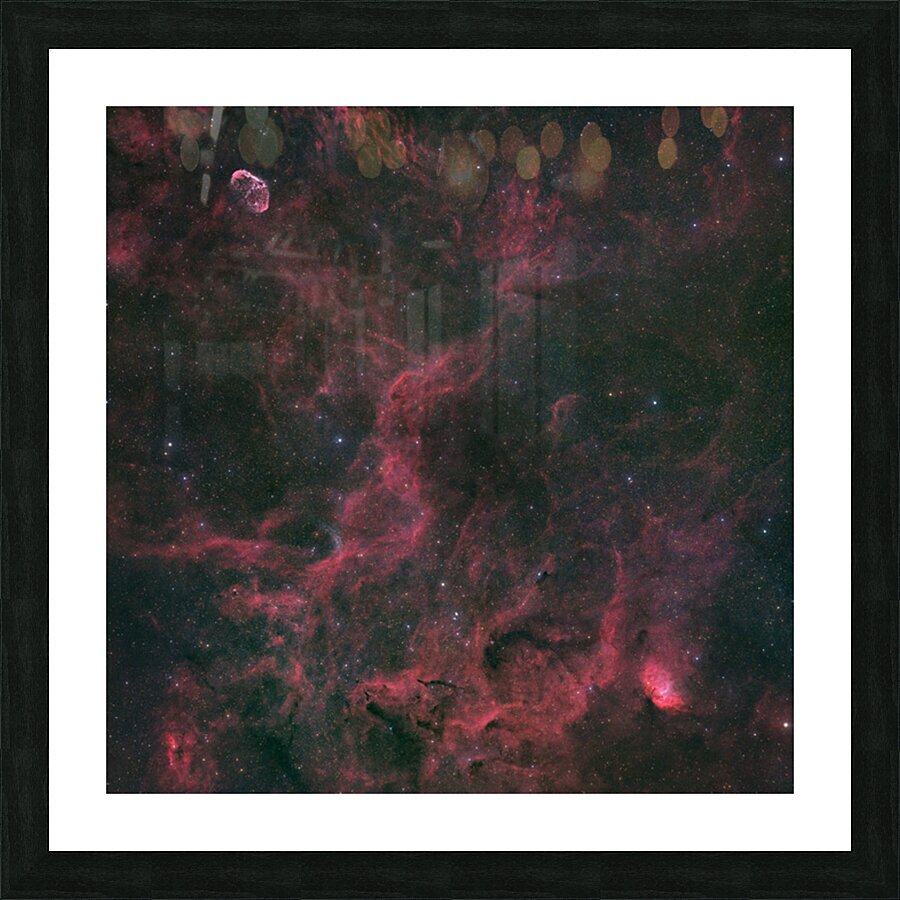 Crescent Nebula Wolf-Rayet 134 & Tulip Nebula - NGC 6888 - WR 134 - Sh2-101 Picture Frame print