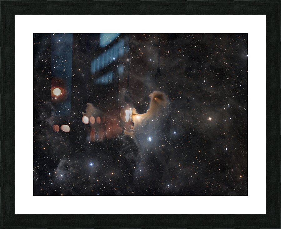 Ghost Nebula - Sh2-136 Picture Frame print