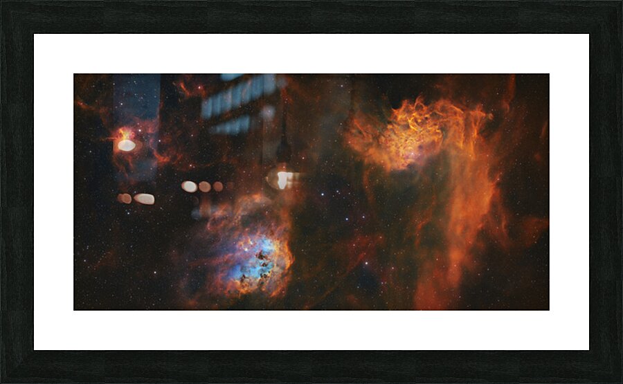 Flaming Star Tadpoles & Spider Nebulae - IC 405 - IC 410 - IC 417 Picture Frame print