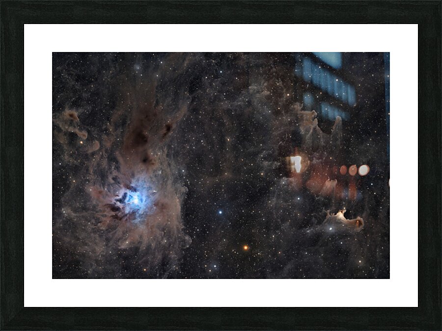 Iris & Ghost Nebulae - NGC 7023 - vdB 141 Picture Frame print