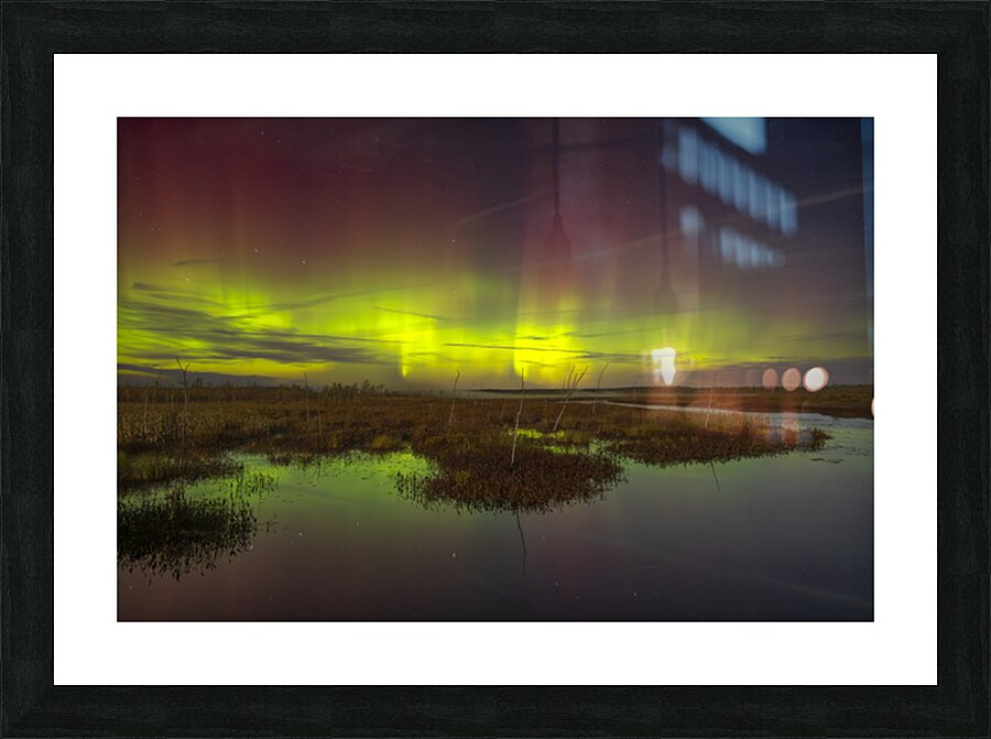 Rankin River Aurora Picture Frame print