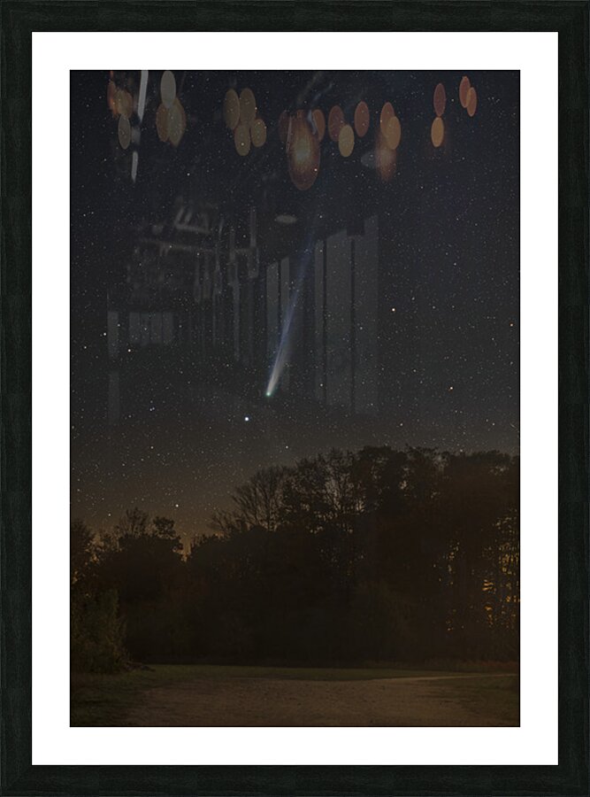 Comet Lemmon from Cobble Beach Picture Frame print