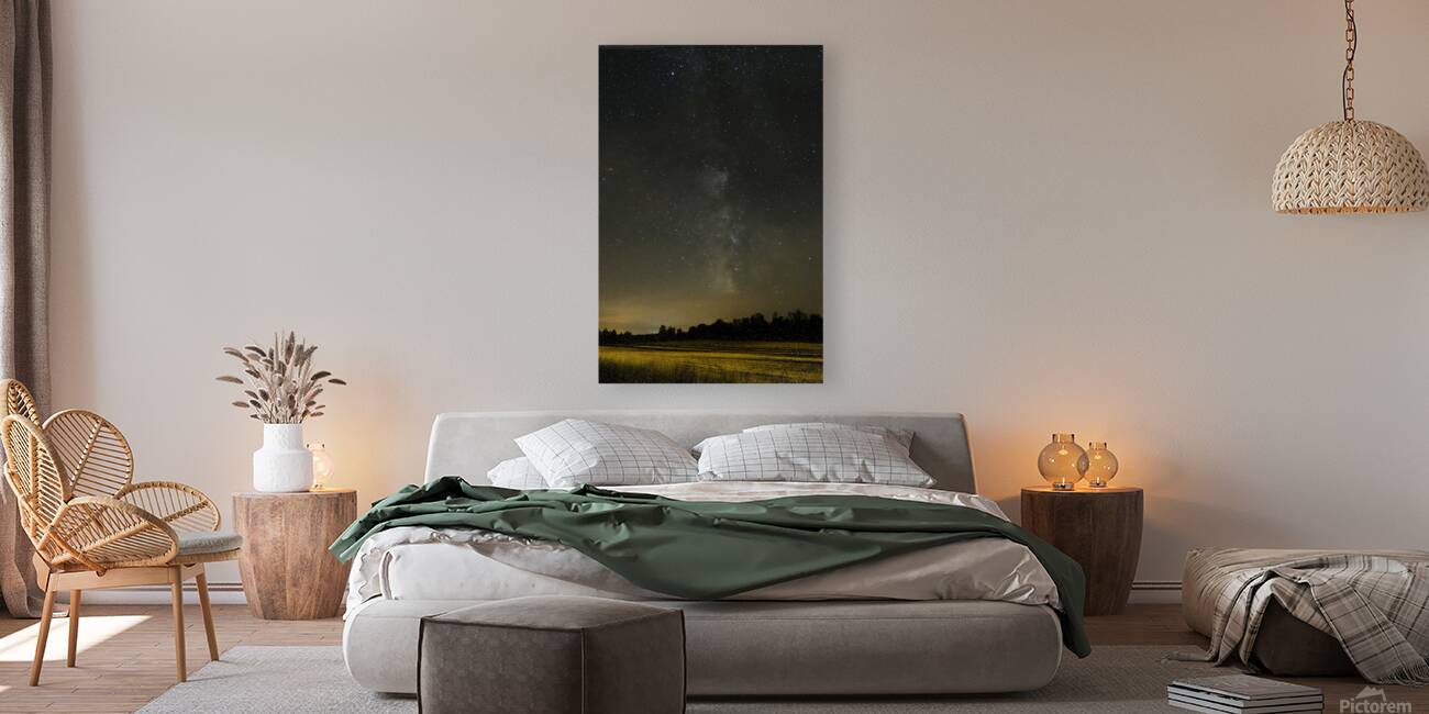 Milky Way Over Grey Road 18 Reproduction