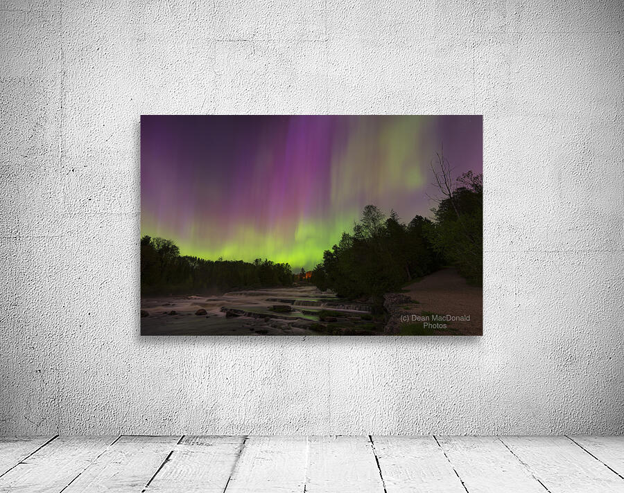 Sauble Falls Aurora Panorama Wall Preview