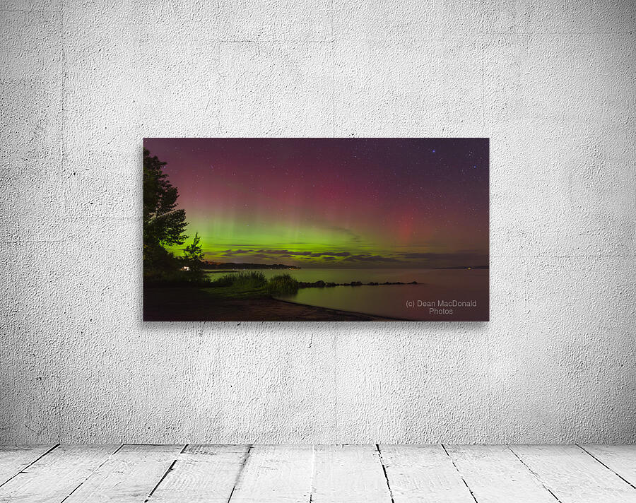 Balmy Beach Aurora Panorama Wall Preview