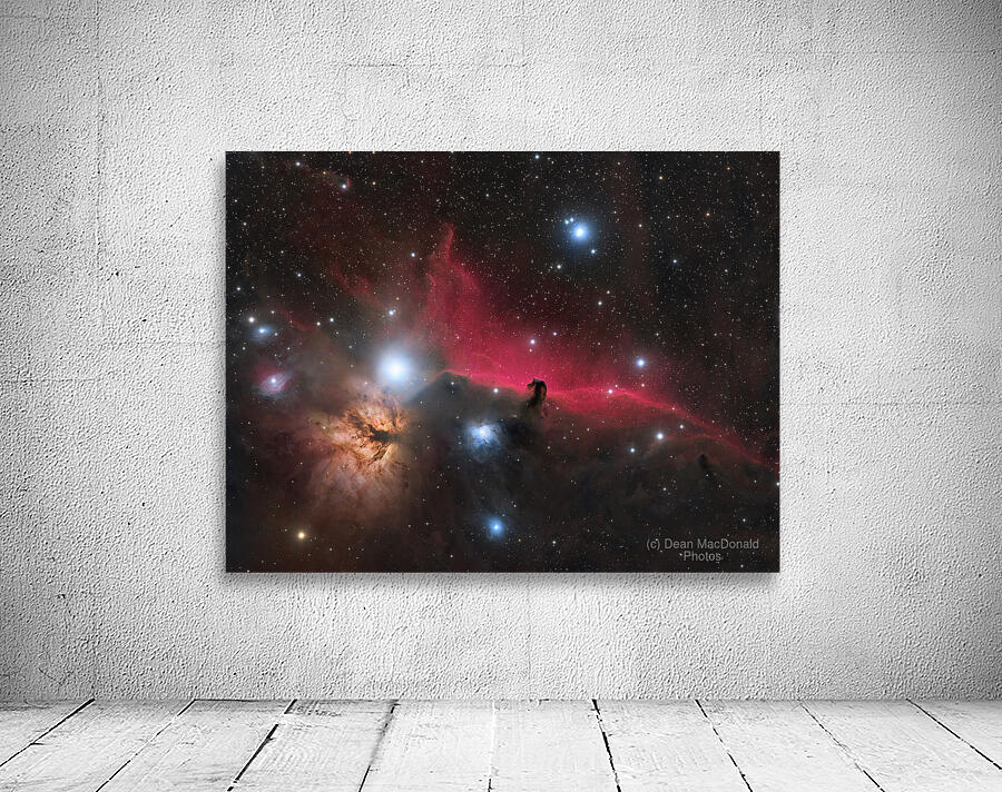 Horsehead & Flame Nebulae - IC 434 - NGC 2024  Wall Preview