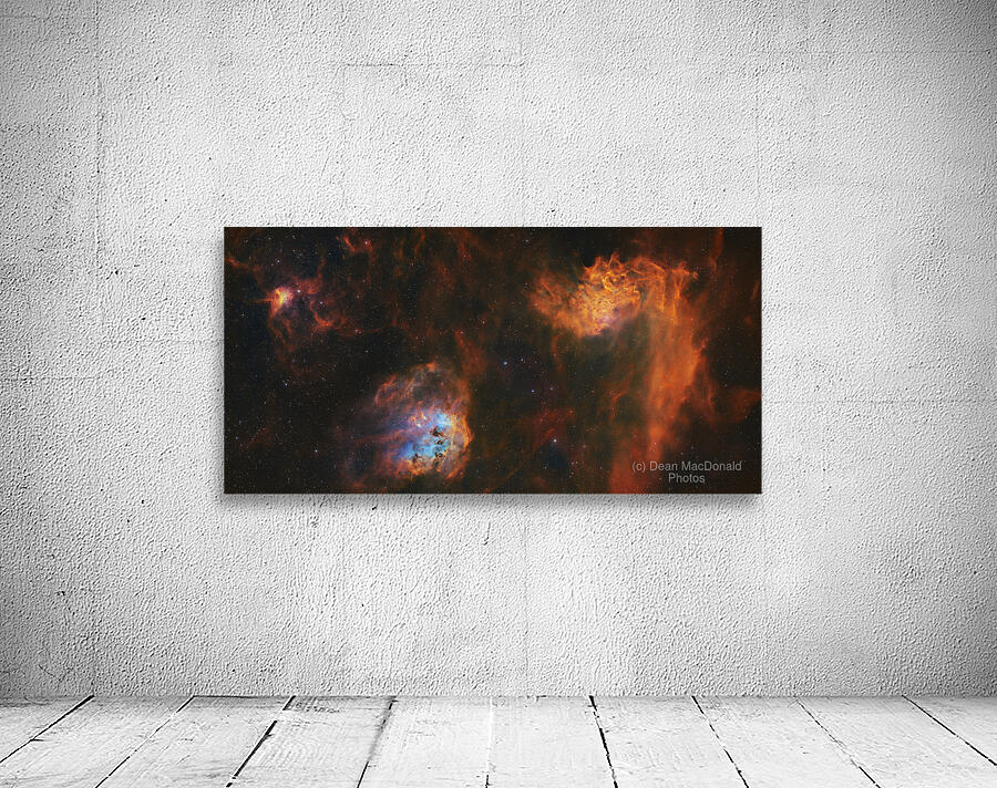 Flaming Star Tadpoles & Spider Nebulae - IC 405 - IC 410 - IC 417 Wall Preview