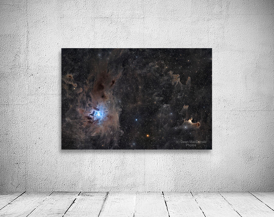 Iris & Ghost Nebulae - NGC 7023 - vdB 141 Wall Preview