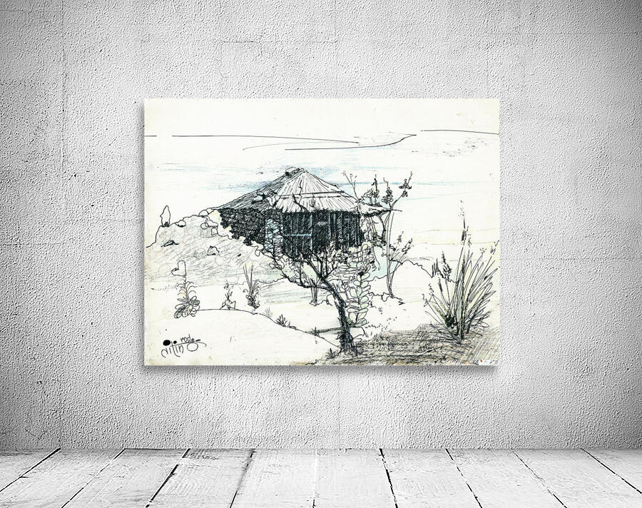 Hut on hill Wall Preview