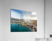 A Coruna city aerial perspective. Old historic center of the city.  Acrylic Print