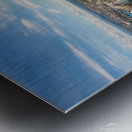 A Coruna city aerial perspective. Old historic center of the city.  Metal print